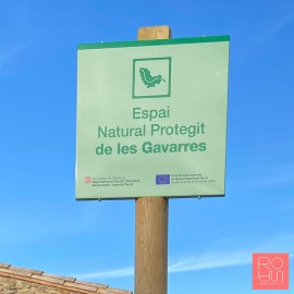 Cartell identificació dels espais naturals protegits